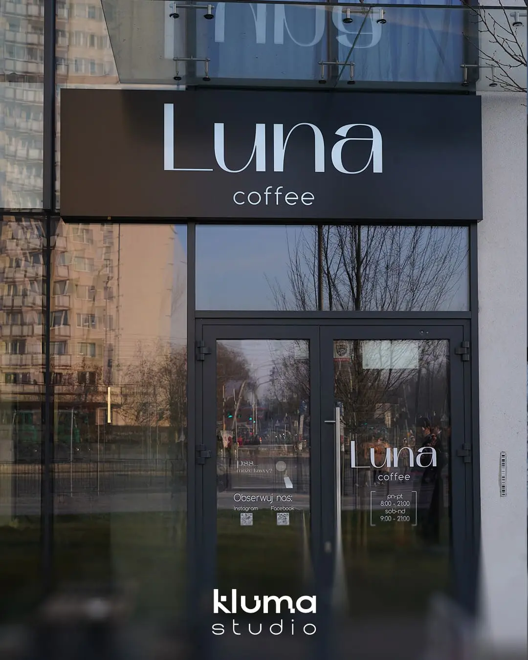 Luna Coffee | Oklejanie | Kaseton - zdjęcie 1