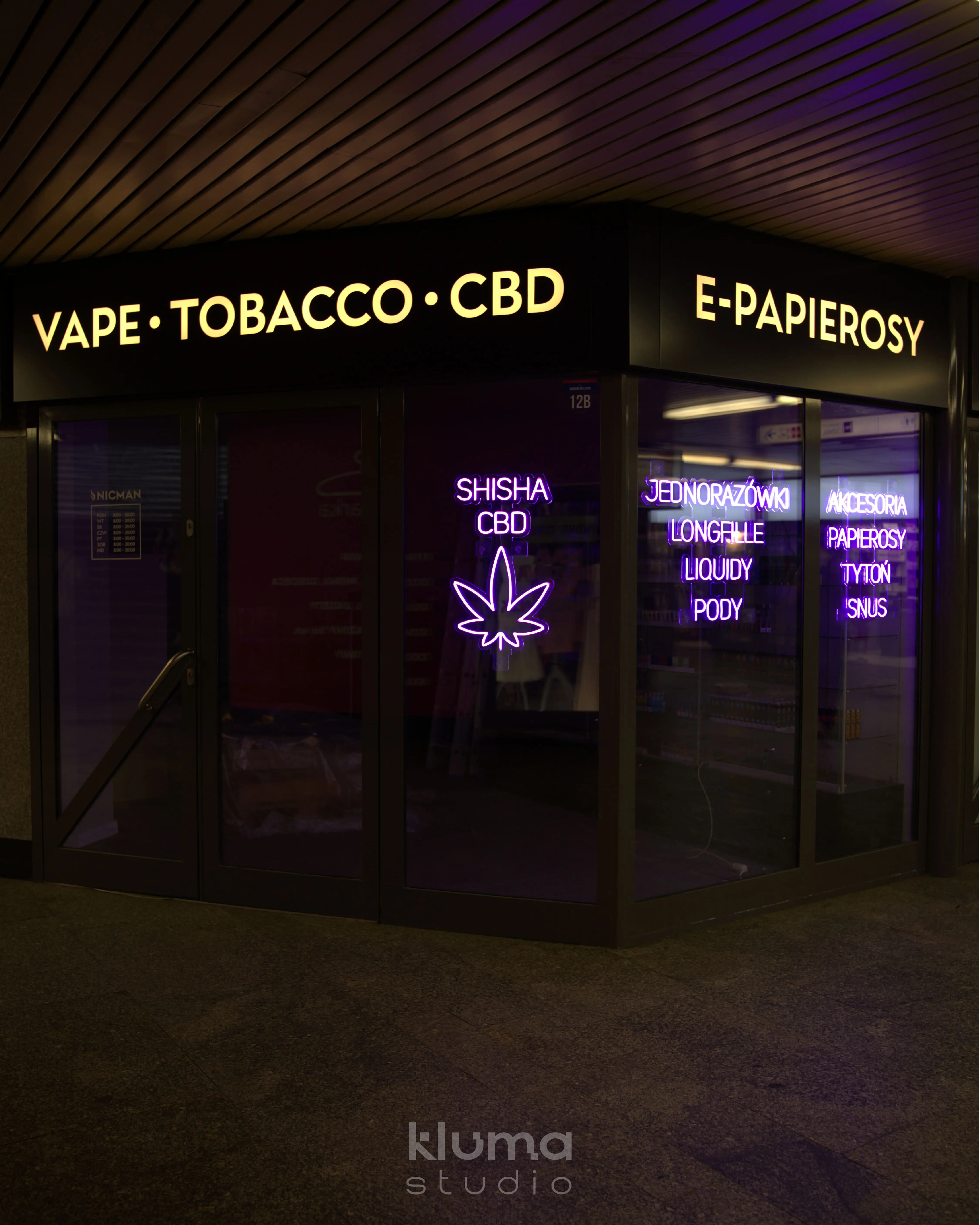 Vape Shop | 2 x Kaseton | Neon - zdjęcie 1