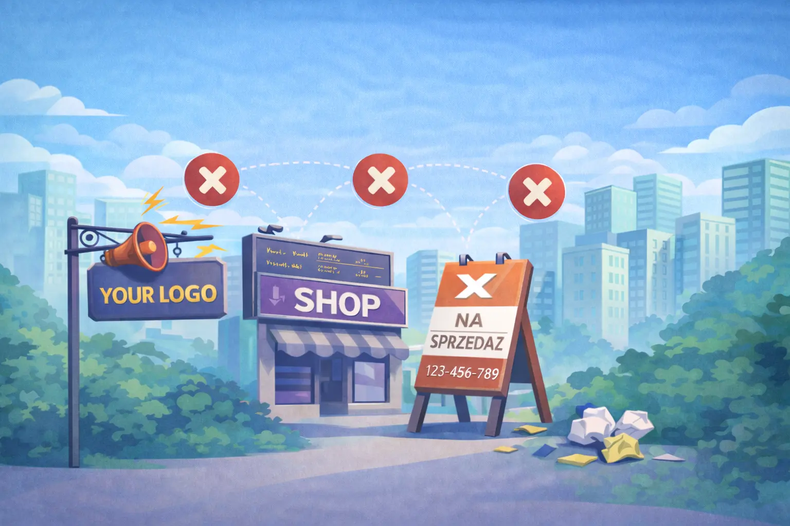 Najczęstsze błędy przy projektowaniu szyldów